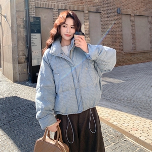 有货 韩系蓝格50绒羽绒服2C090-9010-P245-K368图片