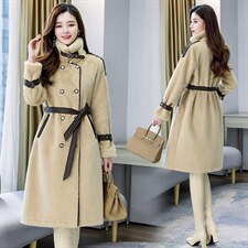 2022冬季新款时尚潮流优雅气质中长款舒适保暖欧貂绒毛衣，女装皮草，时尚俏佳人