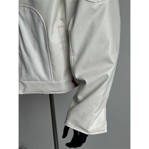 【有货】W195CC-特P72 机车皮衣外套男高级感立领赛车服夹克图片