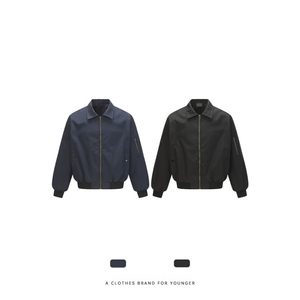 MY02-尺码M-3XL-特P65-Cleanfit翻领飞行夹克保暖棉服bomber外套图片