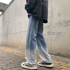XZ616大码春季新款百搭设计感休闲渐变牛仔裤TY501P55控68，男装牛仔裤，星座512A（原616）