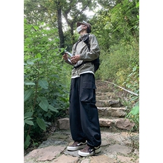 B221美式ins街头hiphop休闲大口袋宽松工装裤LK23121-P65控88，男装休闲裤，电商B221
