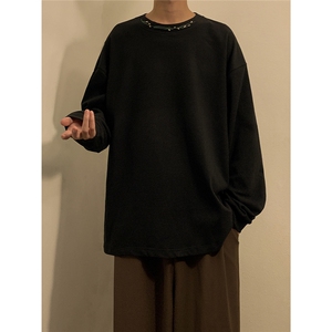 中性款秋季新款德克绒圆领长袖卫衣宽松打底衫A316-1-Y94P40控58图片