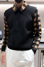 301A-1/M65/P75控95店主风秋冬新款小伙加厚假二件针织毛衣男，男装针织衫/毛衣，星座301A-1