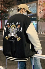 BQMF23-P90港风拼接棒球服男士棉服男棉袄男潮牌棒球服棉袄男潮牌，男装棉衣，电商B367
