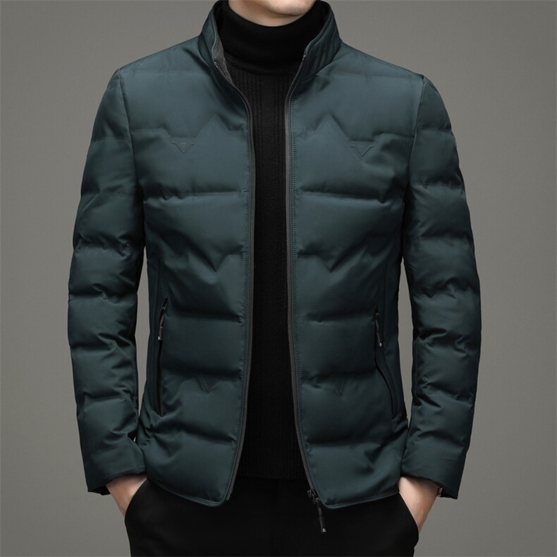 AN9877钱塘2020-3秋冬新款中年男士立领休闲简约羽绒服外套P142,男装羽绒服,钱塘207-3