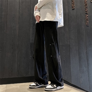 牛仔裤男2025新款直筒裤子oversize宽松阔腿裤A080-9002-P55控78图片