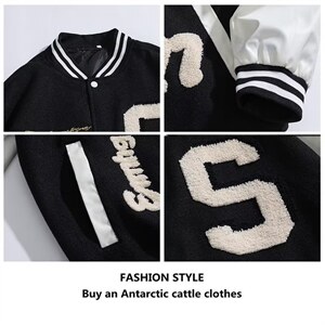 高品质秋季棕色美式皮袖棒球服外套男大码vintage休闲夹克JK03图片