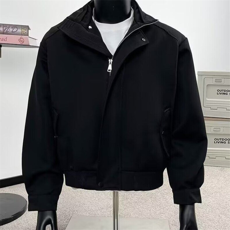 美式立领西装短款夹克男女春季高级感宽松飞行员外套W289/P86,男装夹克,星座506
