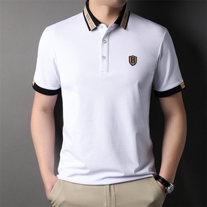 夏季Polo衫纯棉商务休闲男装短袖t恤宽松翻领半袖体恤HP88319-P60图片