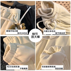 星座212A-K398特P48控88M-5XL双面奥粒绒加绒加厚束脚休闲裤，男装休闲裤，星座212A（原A324）