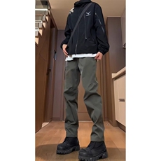 美式风牛仔裤男长弯刀裤潮牌潮流直筒裤子痞帅XXK06，男装牛仔裤，星座208-5