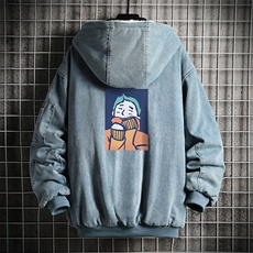 NM53042-P140牛仔外套男大码加厚加绒棉衣男羊羔毛棉服男，男装棉衣，电商A040A