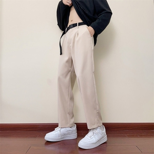 春夏九分小西裤休闲潮牌纯色得物二开裤子XZ301b-2-CK625特P42图片
