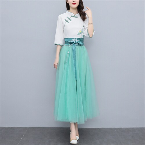 时尚百搭中国风刺绣腰带腰封女新款宽腰装饰显瘦气质复古汉服佩饰，女装汉服/婚纱/旗袍/礼服，芷墨服饰