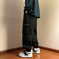 古着vintage工装裤子男女春季宽松束脚裤美式高街休闲裤K2725-p36，男装休闲裤，星座1008