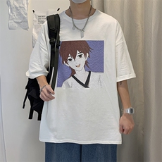 2021卡通印花韩风短袖夏季ins宽松男女休闲t恤T610-P22，男装T恤，星座512-2