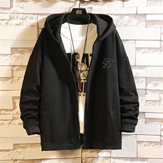 KS21092-P38连帽开衫卫衣男运动外套大码班服砖墙挂拍，男装卫衣，电商A040A