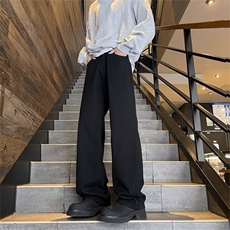 美式高街骷髅手爪刺绣牛仔裤男款痞帅炸街磨破直筒微喇裤T1743，男装牛仔裤，星座506