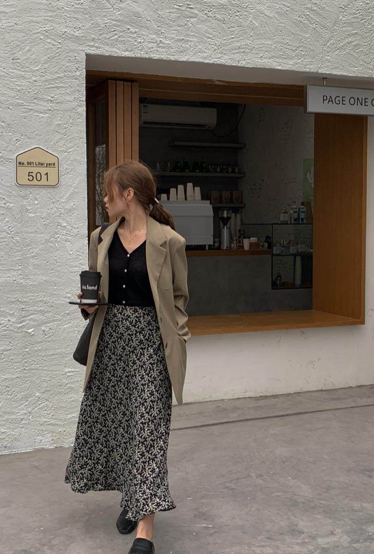 西装/碎花半裙，女装西装，hello september