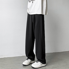 8XL-M特大码休闲百搭垂坠感西裤直筒宽松长裤西装裤男K926P55，男装休闲裤，电商D206-1