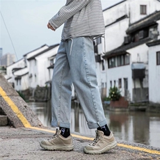 男春季新款百搭直筒浅蓝色牛仔裤A305P31，男装牛仔裤，星座1116-2