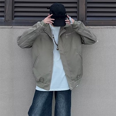 春秋新款设计感美式复古外套男宽松金属装饰情侣夹克衫JS241-P70，男装夹克，星座1008-1