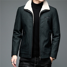 2023冬季厚款中年白鹅绒填充羽绒服皮外套男装ALXBPU2810-P340，男装羽绒服，电商B212（原钱塘6029）