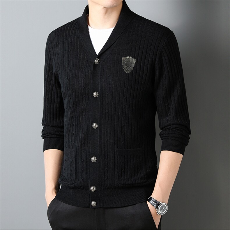 PP8133开衫轻奢欧货品质男士休闲外套针织衫羊毛精品,男装针织衫/毛衣,钱塘207-2