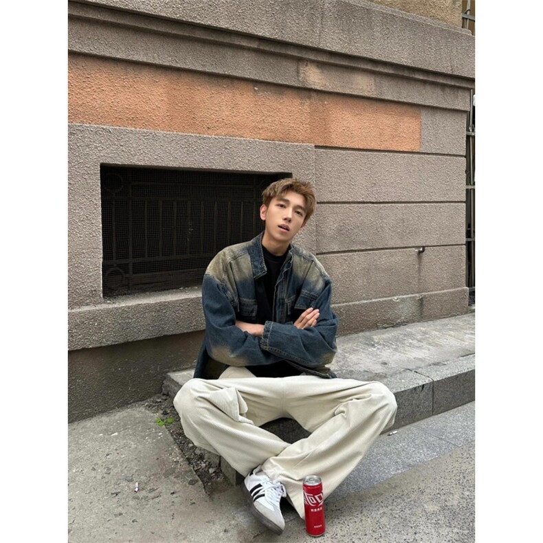 【有货】cleanfit美式复古牛仔外套男款春秋高级感痞帅JK01LL-P78,男装工装外套,星座1007（原301D）