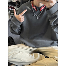德绒长袖T恤潮流高领内搭高级感宽松打底衫TC1050-P21【特价】，男装T恤，电商A007