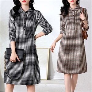 罗得堡2022年秋装新款连衣裙7805，女装连衣裙，罗得堡