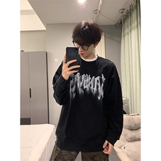 抖音得物现货高品质美式宽松圆领印花卫衣新款重磅卫衣ADY109，男装卫衣，电商A443