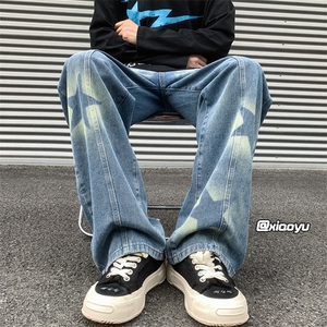 XZ616 秋季新款外景星星印花牛仔裤 TY944 P55控68图片