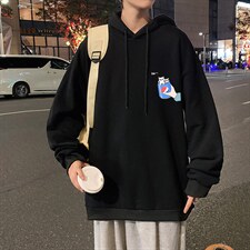 WY2262-P35纯棉连帽卫衣男大码运动帽衫宽松薄外套男，男装卫衣，电商A040