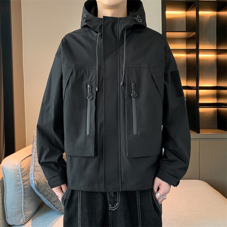 春款现货中性风三防户外夹克男连帽冲锋衣外套DSA157B-J127-P65,男装夹克,电商A157B