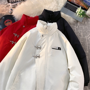 MY102J/P85冬季新款飞机扣棉衣男新中式加棉加厚棉袄外套新款棉服图片