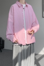 衬衫男秋季新款港风宽松条纹长袖衬衣CS801-特P29，男装衬衫，星座214-3