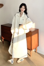 现货：春装新款韩版宽松休闲运动两件套装裙2C135-6883P155K228，女装套装/套裙，2C135