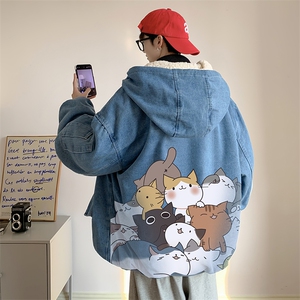 控价158牛仔外套男大码加厚加绒棉衣男羊羔毛棉服男NM53162-P140