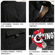 MJ47218-P80棉马甲男士大码加厚棉背心男坎肩男砖墙，男装背心/马甲，电商A040A