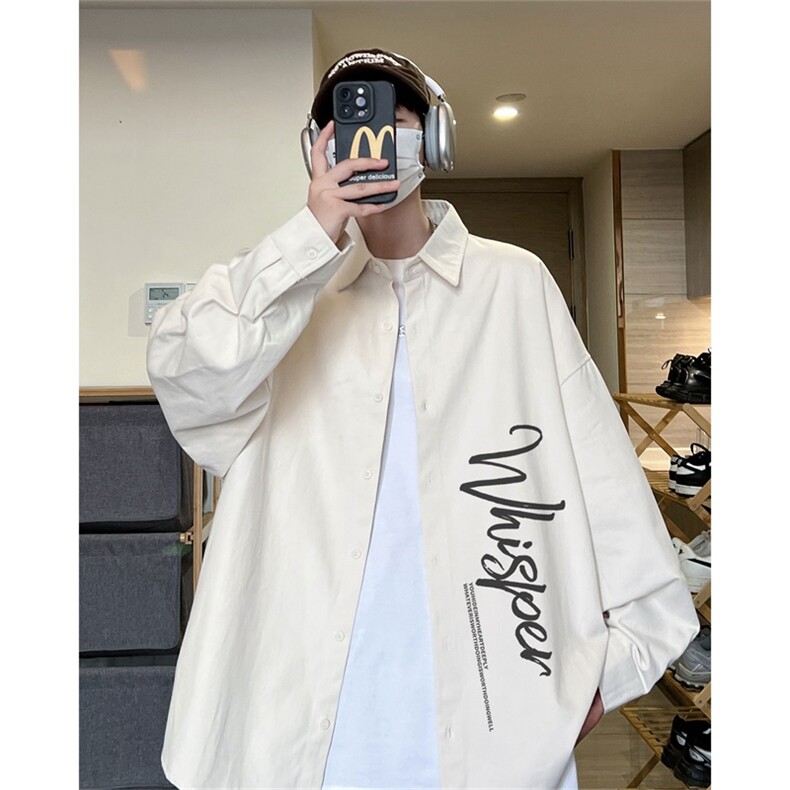 电商DSA028-MCSV687100棉P42新款水洗纯棉印花长袖衬衫男,男装衬衫,电商A028