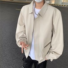 短款外套男高级感痞帅春秋小众正肩拉链夹克，男装夹克，星座716-4
