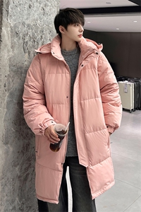 羽绒服男冬季新款港风宽松长款白鸭绒外套YR932-P170(控价228图片
