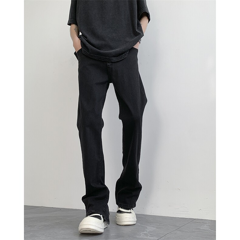 现货！加大码弹力排扣牛仔裤泥黄纯色长裤310A-2BK330P60控78,男装牛仔裤,星座310A-2