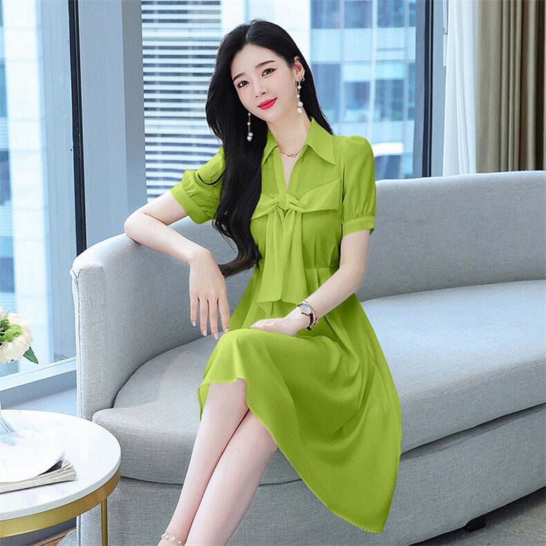 法式衬衫连衣裙女夏2024新款气质收腰高级感衬衣裙设计感小众高端,女装连衣裙,火爆靓佳人