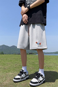 已注册新款直播抖音得物品质菠萝格运动男休闲短裤K040P30图片