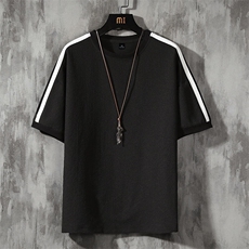 现货主推不断货大码休闲情侣简约百搭圆领短袖T恤男T65P25，男装T恤，电商B226