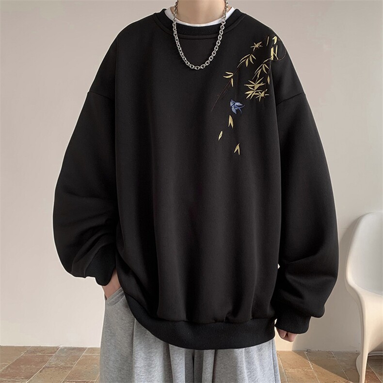 现货WY419-p45特加绒P50特大码刺绣加绒卫衣【图已注册】,男装卫衣,电商D232
