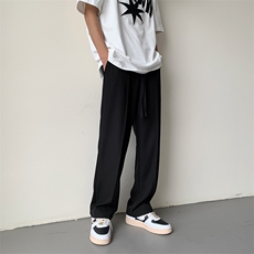 夏季薄款垂感顺滑面料宽松西裤纯色休闲裤XZ211-1-K2317-P50，男装休闲裤，星座211-1